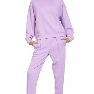 Zenana Scuba Mock Neck Sweatshirt and Joggers Set