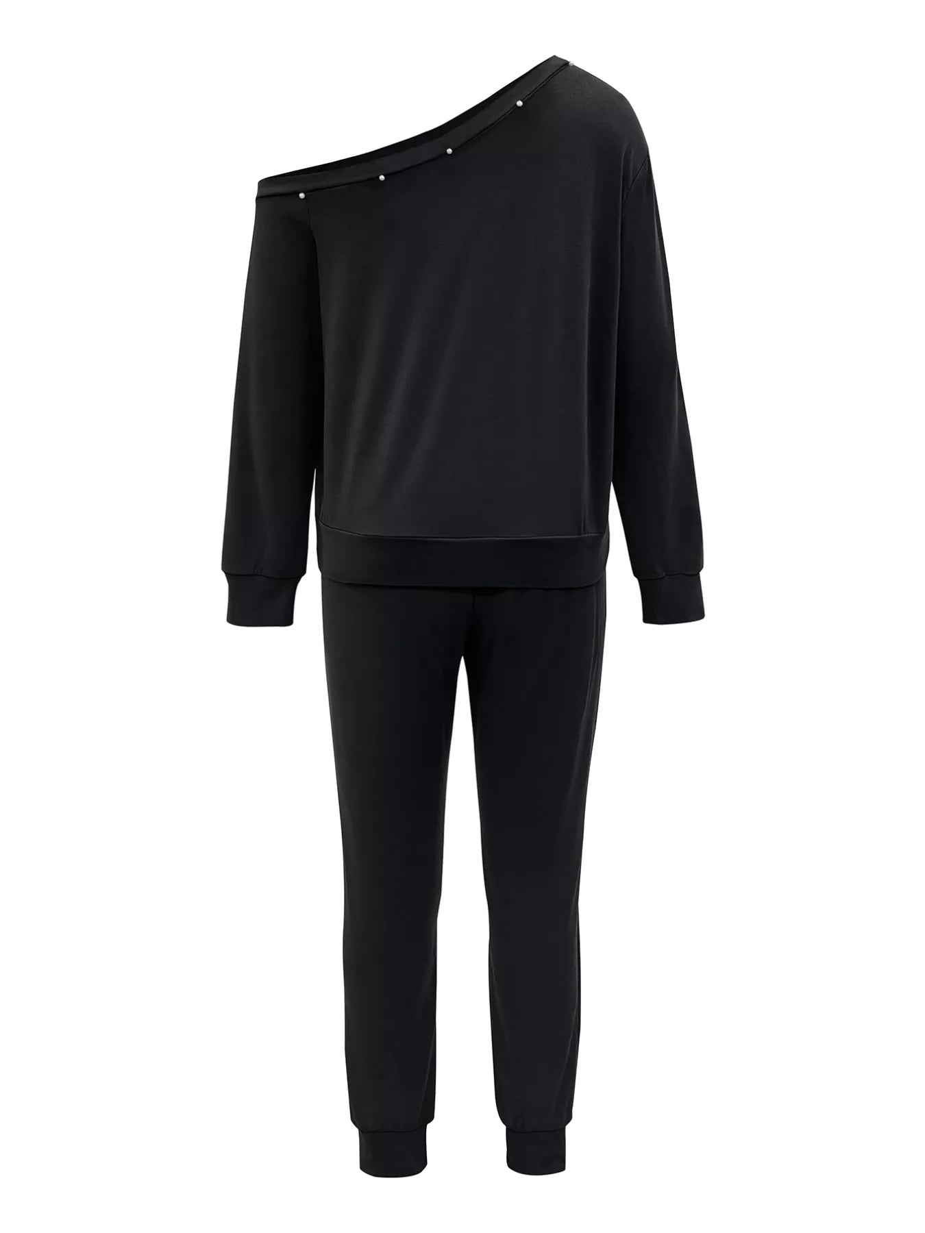 073a53fc-fcb4-4230-9f5c-154187b5851c-Max-Origin.jpg One-Shoulder Pearl Embellished Top and Pants Set - Image 4