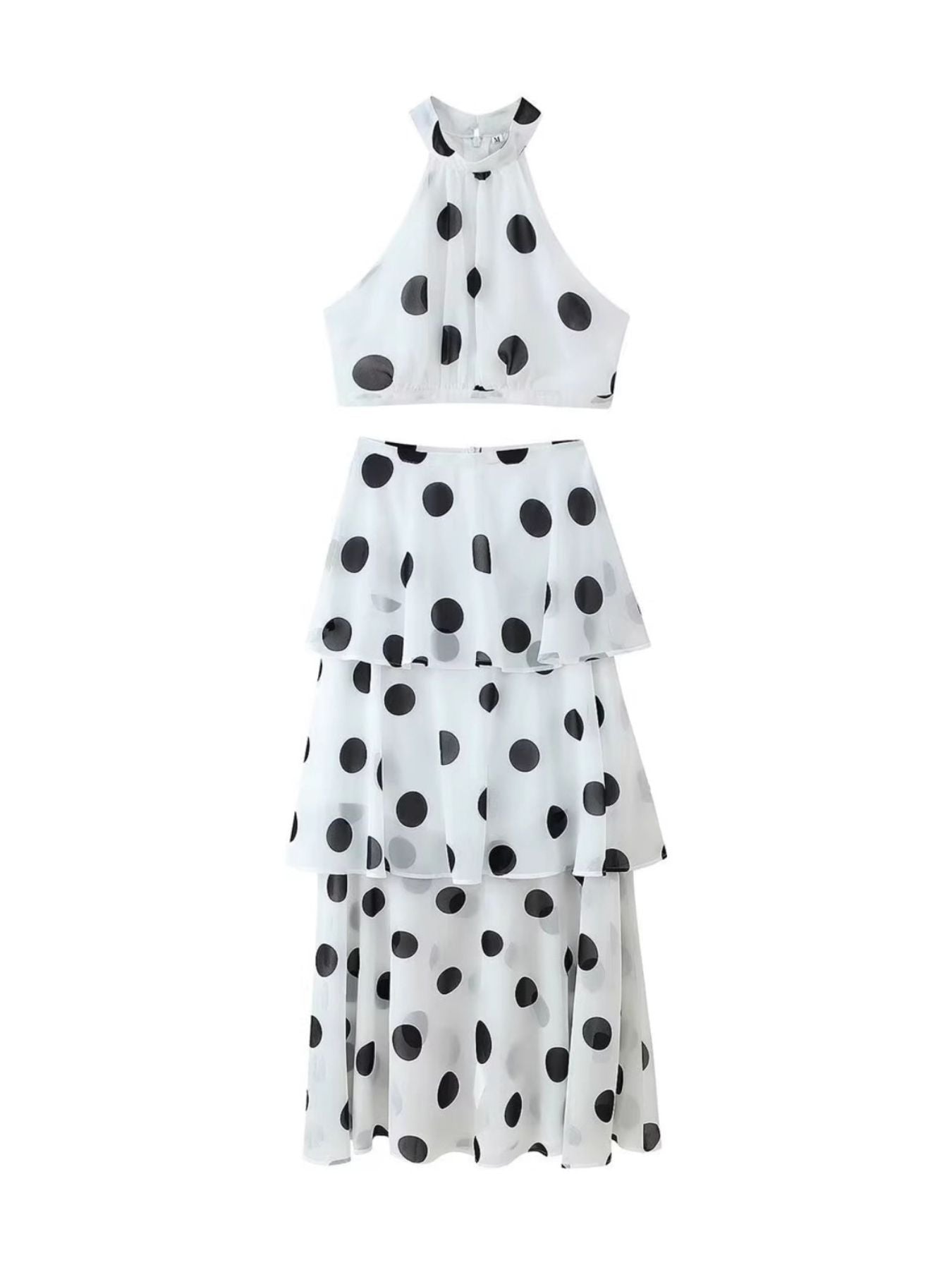 0f5d46cf-492f-4e0d-ba5f-b6a0b7ac5a74-Max.jpg Polka Dot Sleeveless Top and Layered Skirt Set - Image 4