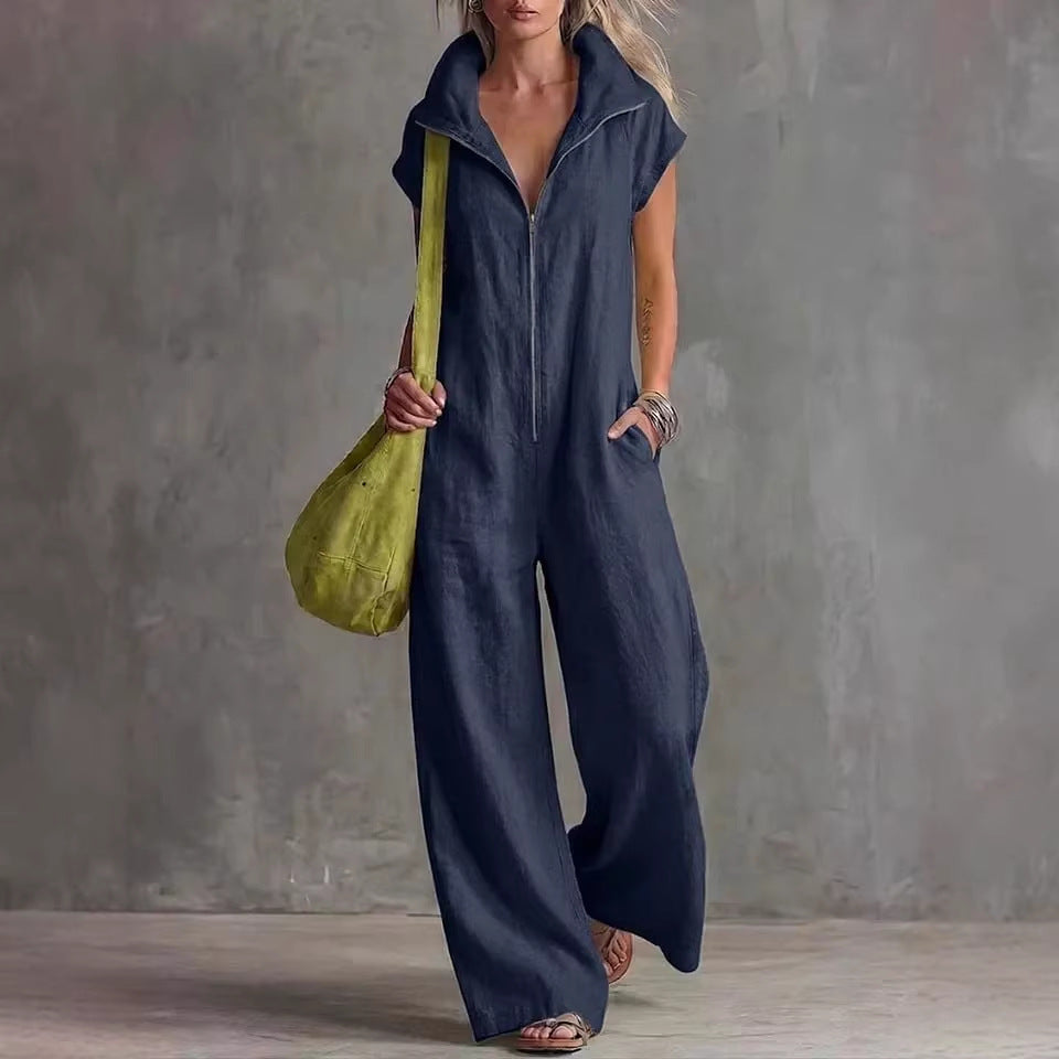 11781f18-11fc-4f37-85f5-20d15fcfa951.jpg Women's Loose Sleeveless Jumpsuit with Pockets – Linen-Look