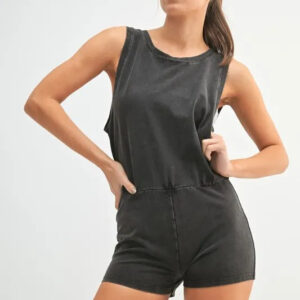 MONO B Mineral Wash Vintage Romper