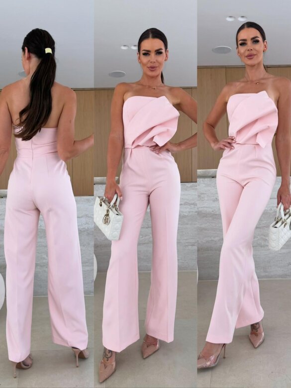 1757c4bf-3f02-4efc-90a9-4a67e63c7e68.jpg Candy-Colored Bodycon Halterneck Backless High-Waist Wide-Leg Jumpsuit - Image 2