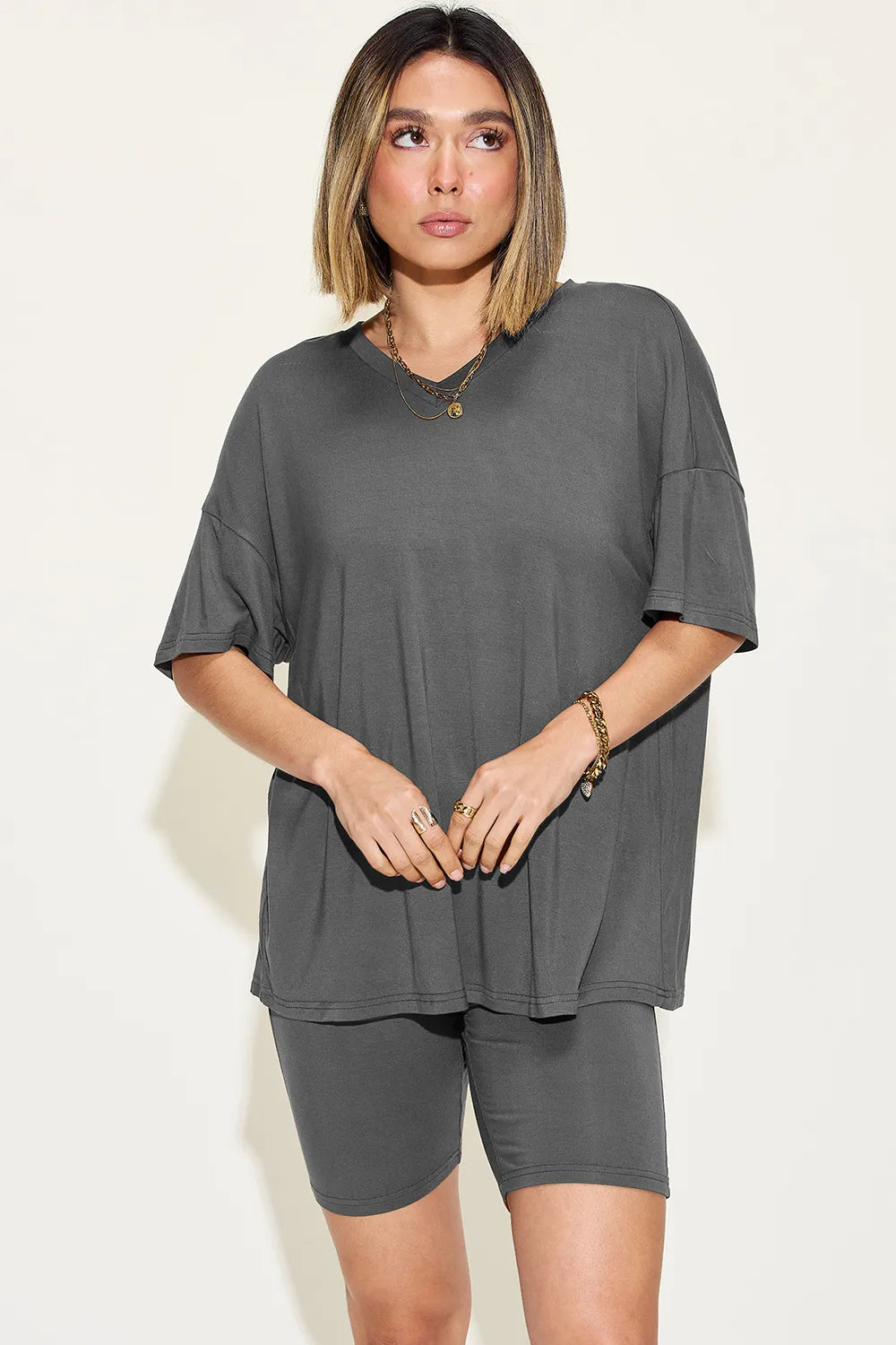 1b832c78-be33-4f9c-96d5-8ef0d3123ca9-Max.jpg Basic Bae Full Size V-Neck Drop Shoulder T-Shirt and Shorts Set - Image 27