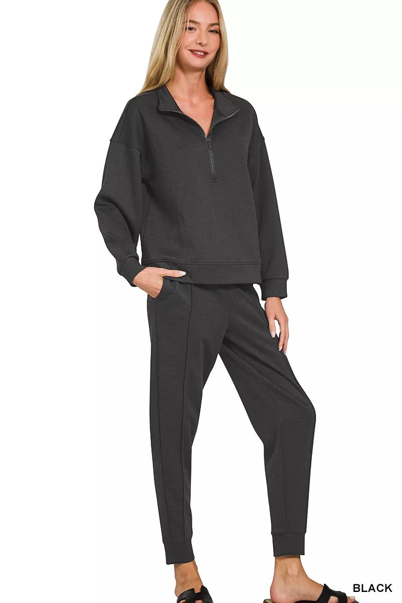 2942c9a881d94bd9814cd28fe66ef0b3-Max-Origin.jpg Zenana Scuba Half Zip Pullover and Jogger Set - Image 3