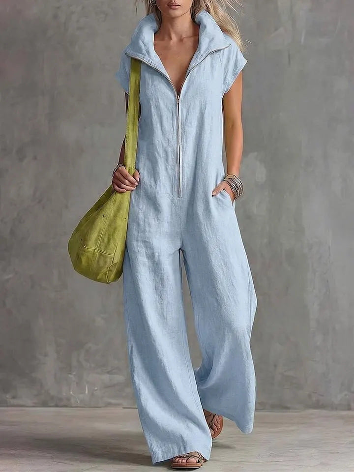 2bf6e998-adf1-4e32-8bed-b84febb18925.jpg Women's Loose Sleeveless Jumpsuit with Pockets – Linen-Look - Image 8