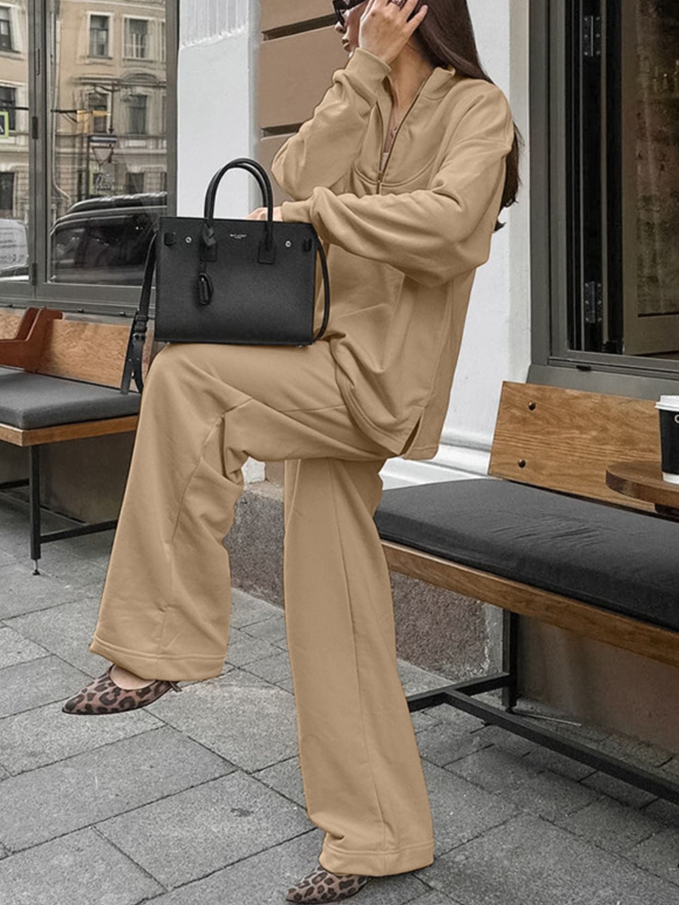 3bd2b1c1-d1f7-4bd4-b452-a778eb676bd1-Max.jpg Quarter Zip Long Sleeve Top and Pants Set - Image 5