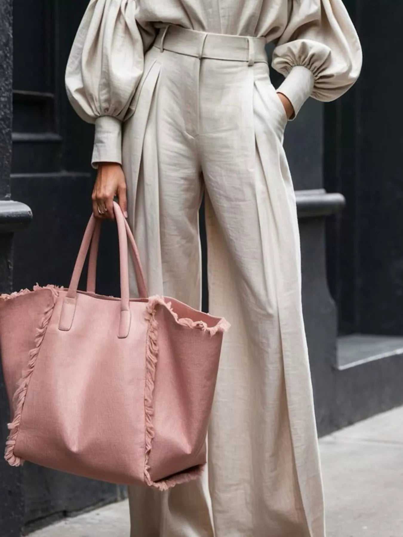 43691ac1-9731-4556-beb3-95c440ff8321-Max-Origin.jpg Lantern Sleeve Shirt and Wide Leg Pants Set - Image 6