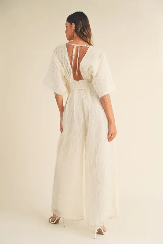 448d3ec2fa014a029a8b0443acd4b2de-Max-Origin.jpg MABLE Fluffy Deep V Neck Wide Leg Jumpsuit - Image 8