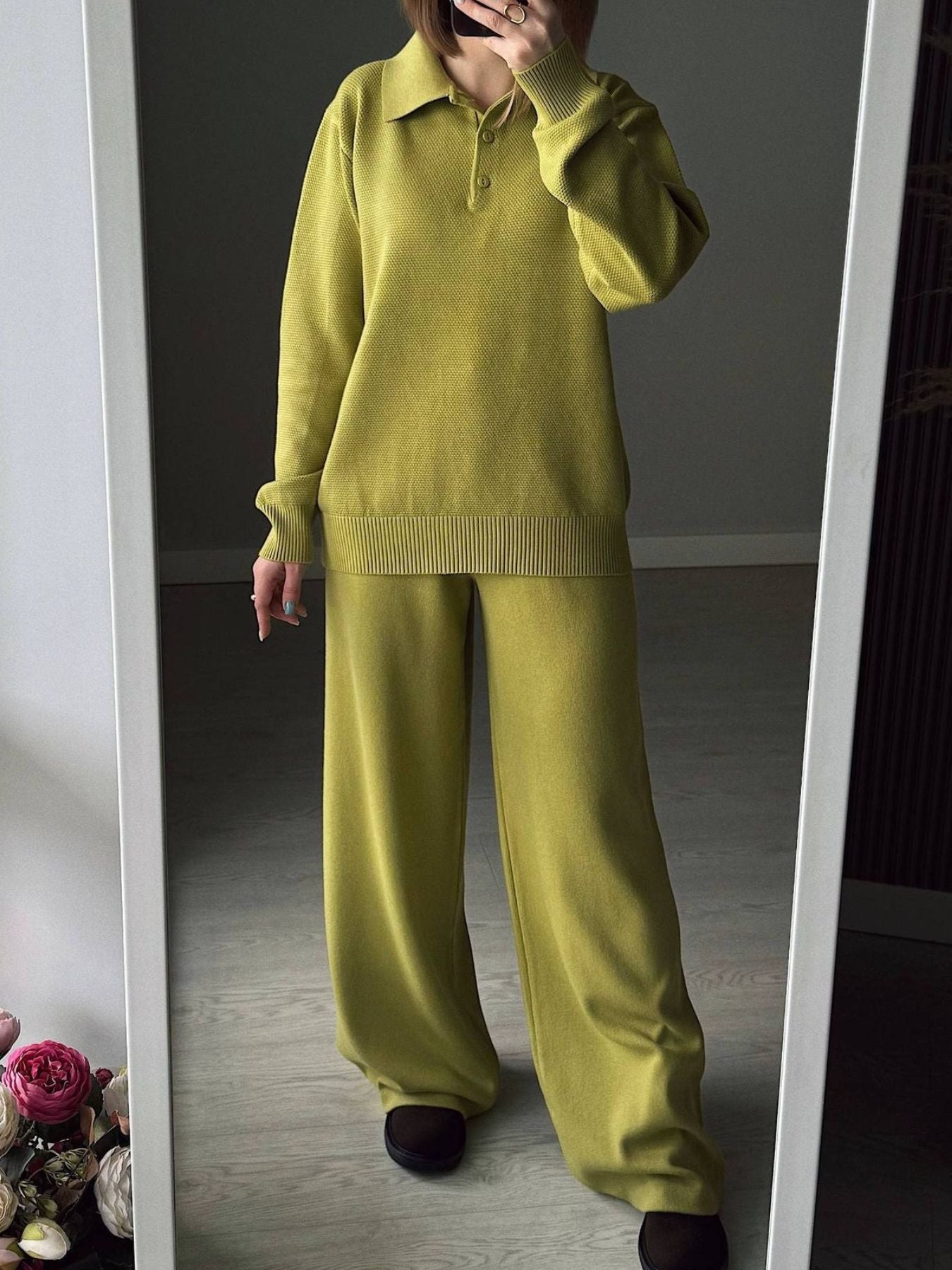 48602d22-f7ee-4248-ad3f-505f6a003279-Max.jpg Polo Collar Top and Pants or Skirt Knit Set - Image 17