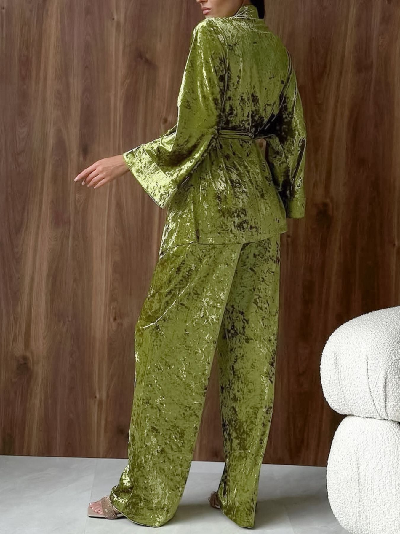 5477e3e7-8ade-4b94-9da2-57d16d94eace-Max.jpg Velvet Tie Waist Top and Pants Set - Image 2