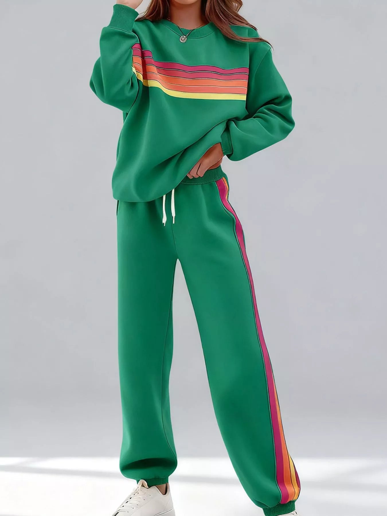55aa1bb8-f8da-47d1-98b3-3b29cdb44eab-Max-Origin.jpg Striped Round Neck Sweatshirt and Pants Set - Image 4