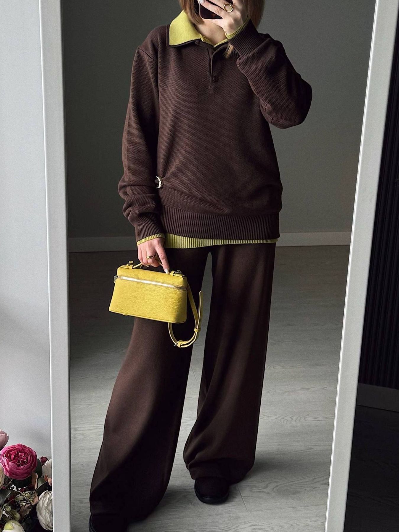 57c38009-c86e-4e7a-aeb5-5c6e97a0c102-Max.jpg Polo Collar Top and Pants or Skirt Knit Set - Image 7