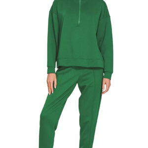 Zenana Scuba Half Zip Pullover and Jogger Set
