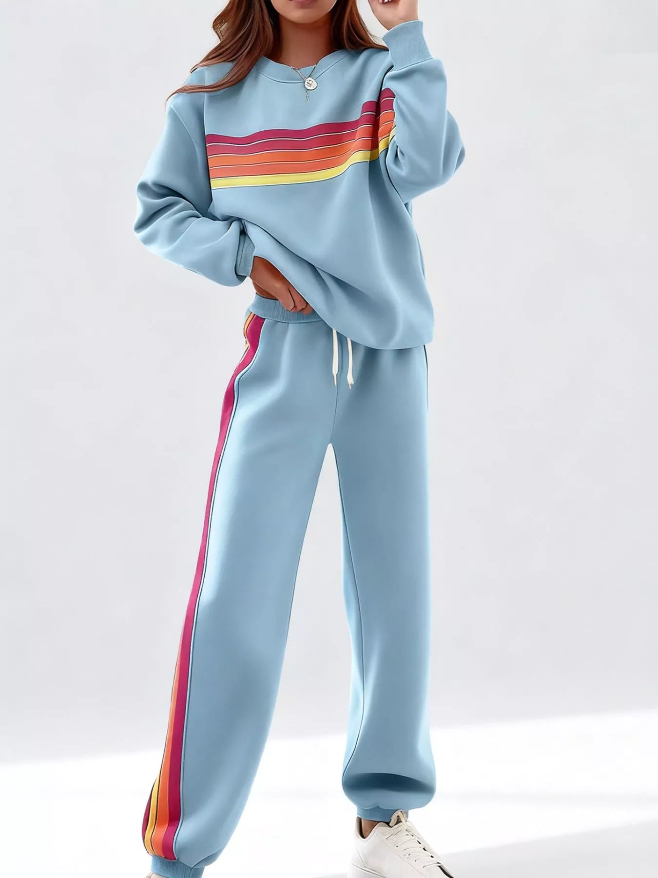 6ccbad8e-4aee-4db4-9f30-805ebf6348b8-Max-Origin.jpg Striped Round Neck Sweatshirt and Pants Set - Image 7