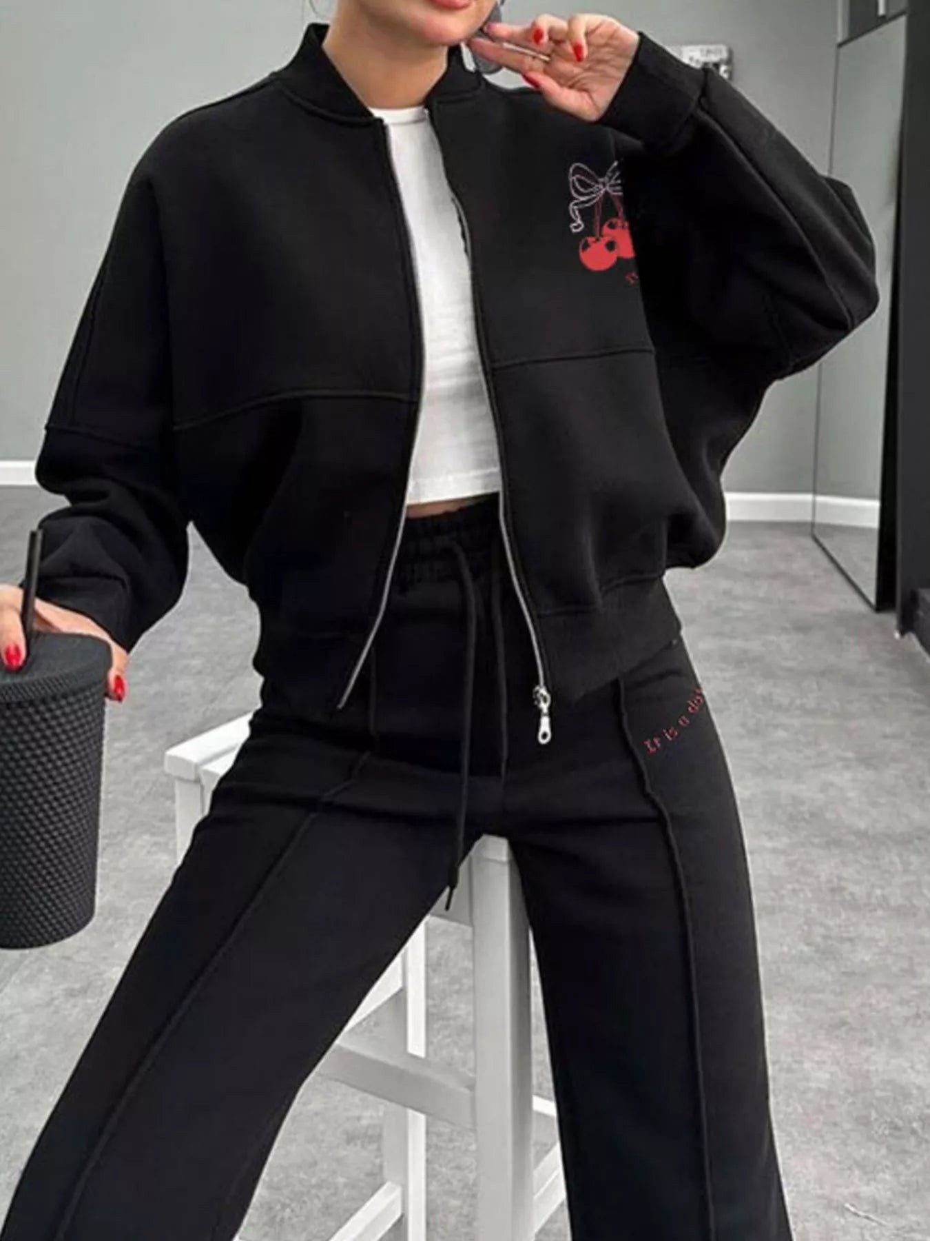 7187f0cb-0bbf-46bd-a6c5-a29aa0d8111a-Max-Origin.jpg Zip Up Dropped Shoulder Outerwear and Pants Set - Image 4