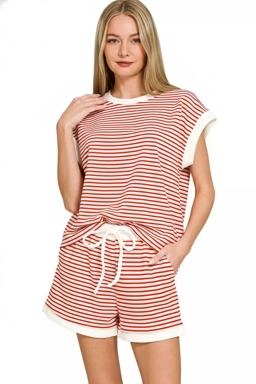 789a69ab-f98e-4c60-a3ca-d6dbecc20b3e-Max-Origin.jpg Zenana Stripe Contrast Trim Top & Shorts Set - Image 2