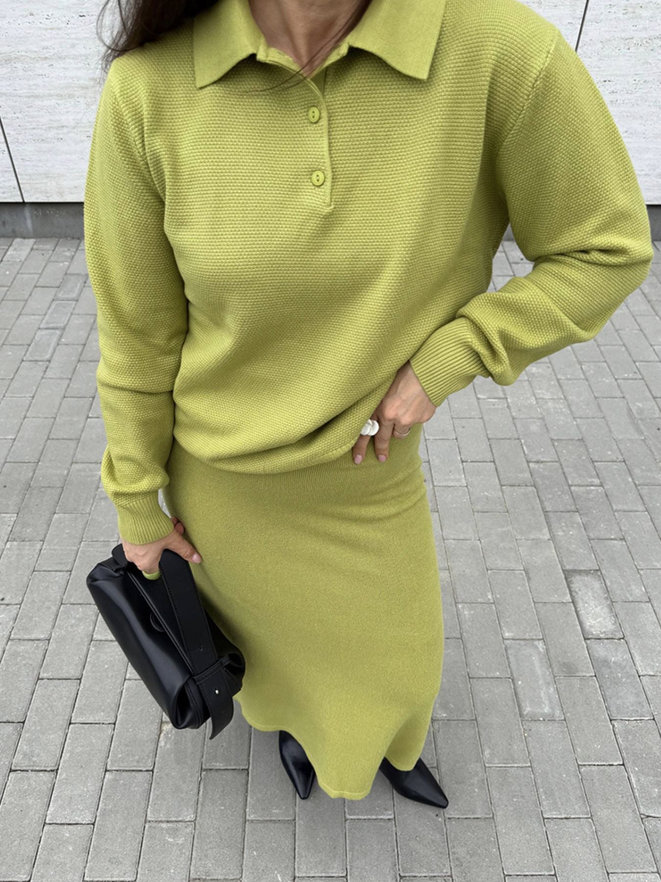 789aa166-c8b3-4133-981a-91584b84aa9d-Max.jpg Polo Collar Top and Pants or Skirt Knit Set - Image 24
