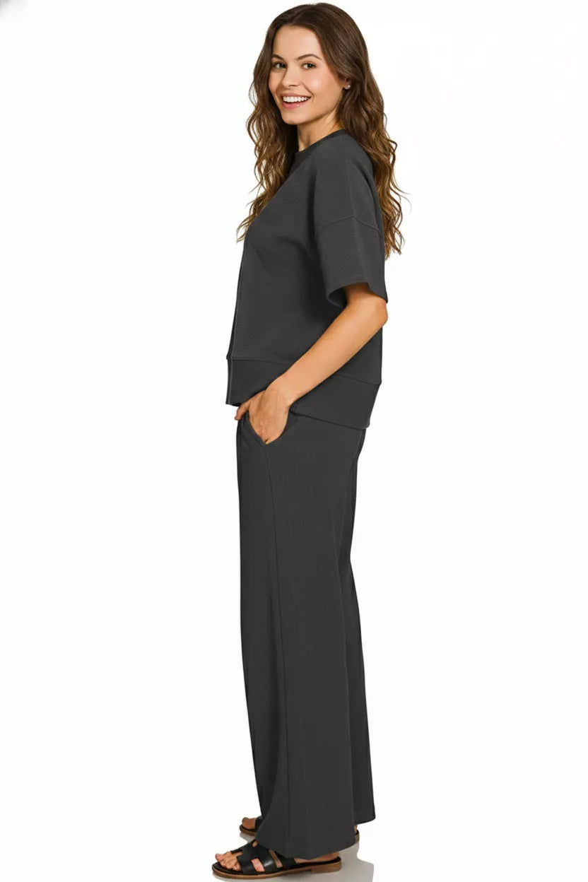 7feb7c21-4ece-4420-8124-1c4d64a47d6a-Max-Origin.jpg Zenana Ribbed Round Neck Tee & Pants Set - Image 2