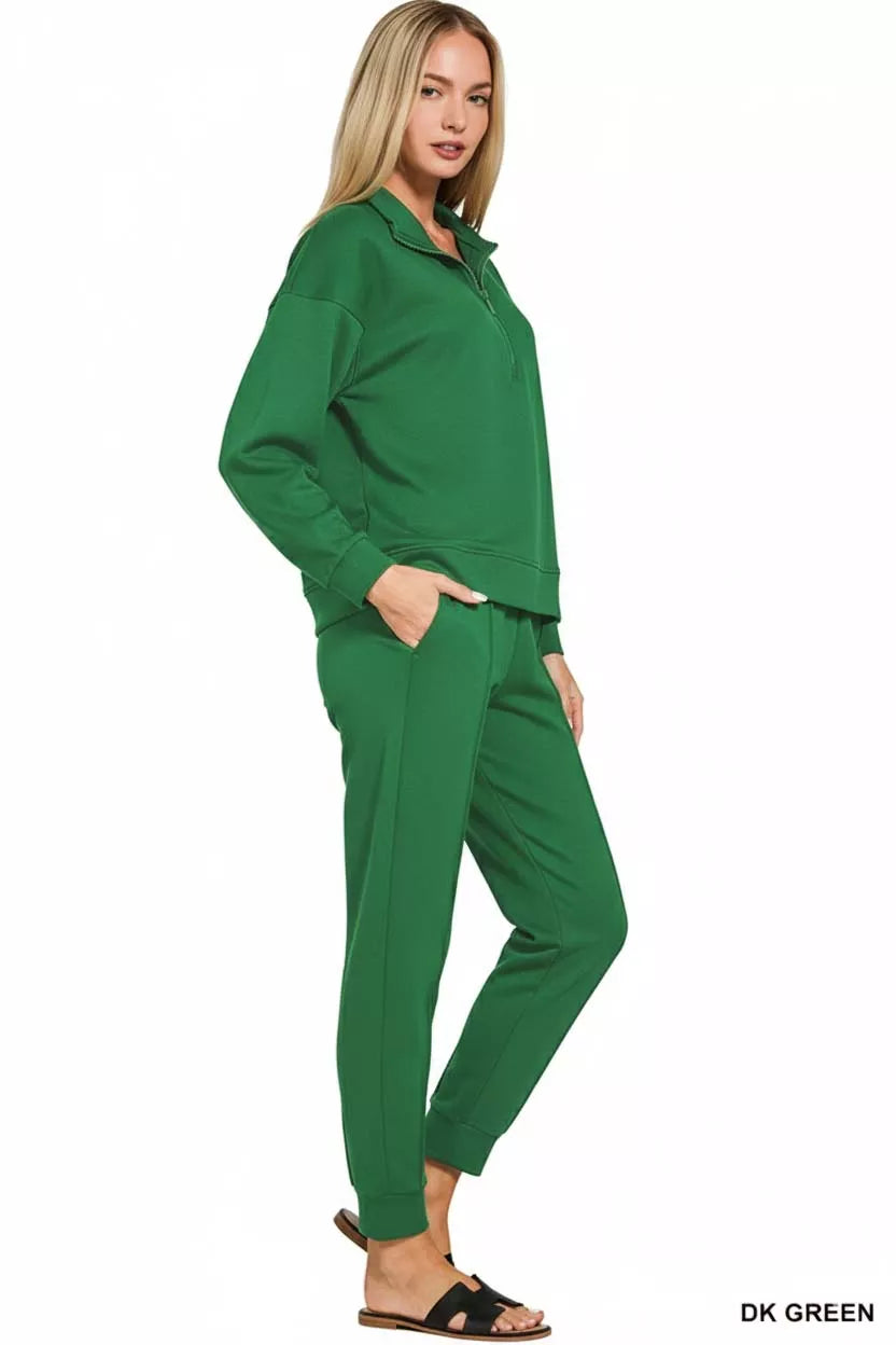 87ea3abe-cede-4826-9fb0-30b2ce857a50-Max-Origin.jpg Zenana Scuba Half Zip Pullover and Jogger Set - Image 3