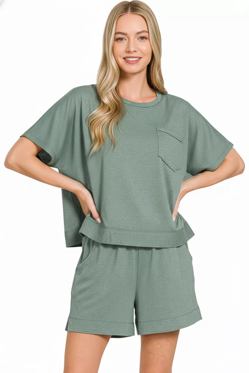91fef393-fbbc-4c60-8180-02098a6db461-Max-Origin.jpg Zenana Exposed Seam Boxy Top & Shorts Set - Image 2