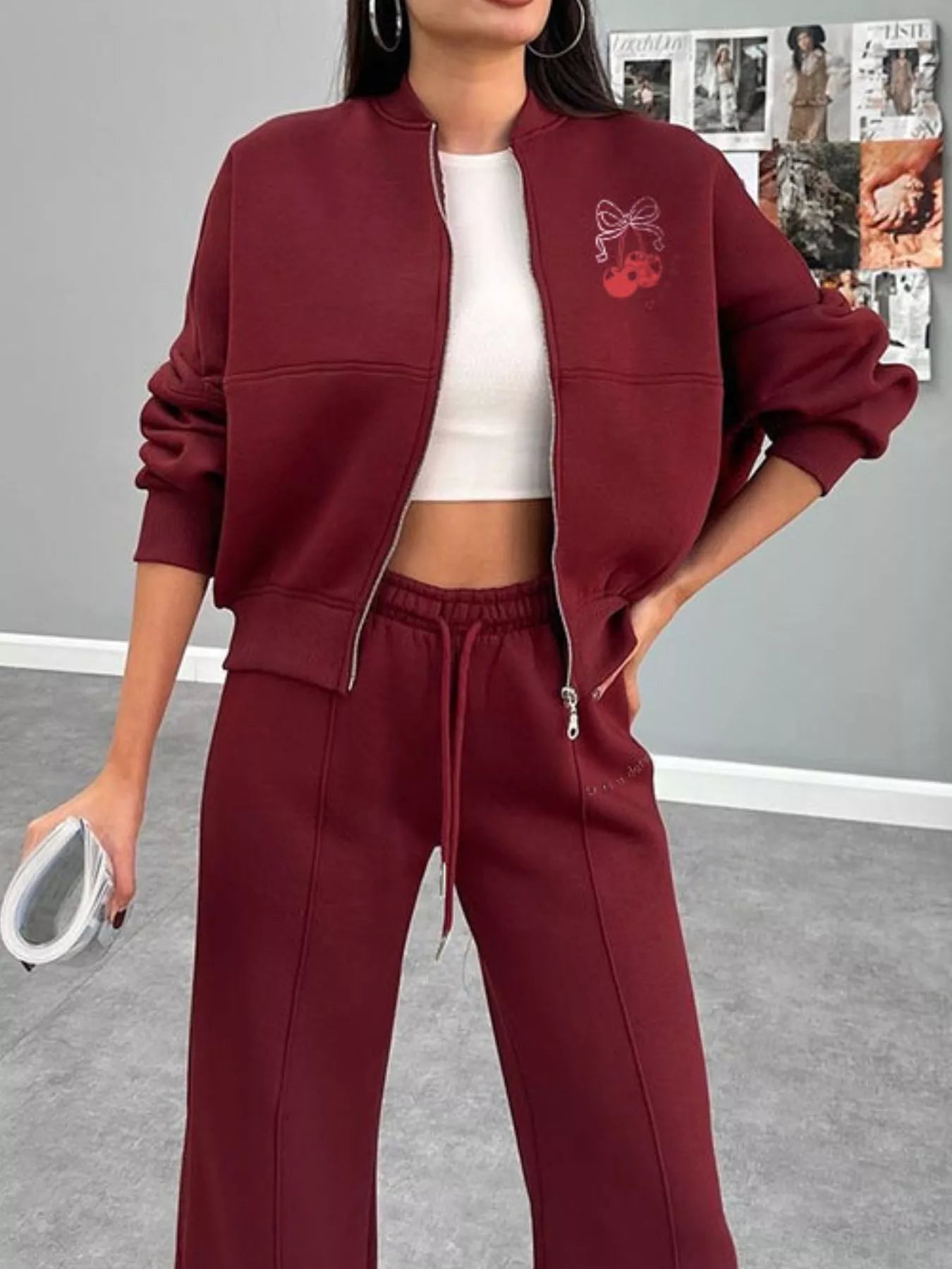 a6e7656d-5c65-4177-9d05-290c2169f25f-Max-Origin.jpg Zip Up Dropped Shoulder Outerwear and Pants Set - Image 10