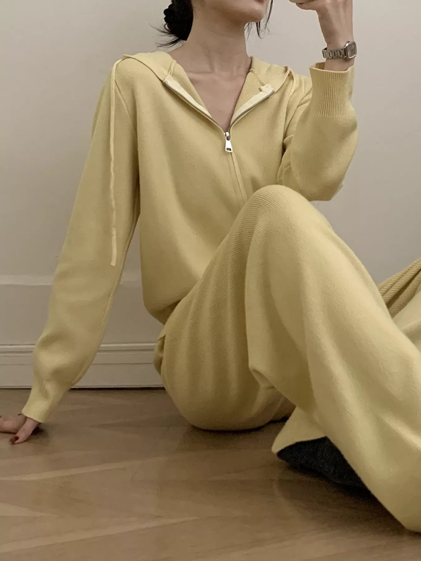 ab72a37958214d6388a950783ddeb7d6-Max-Origin.jpg Zip Up Cardigan and Drawstring Wide Leg Pants Knit Set - Image 26