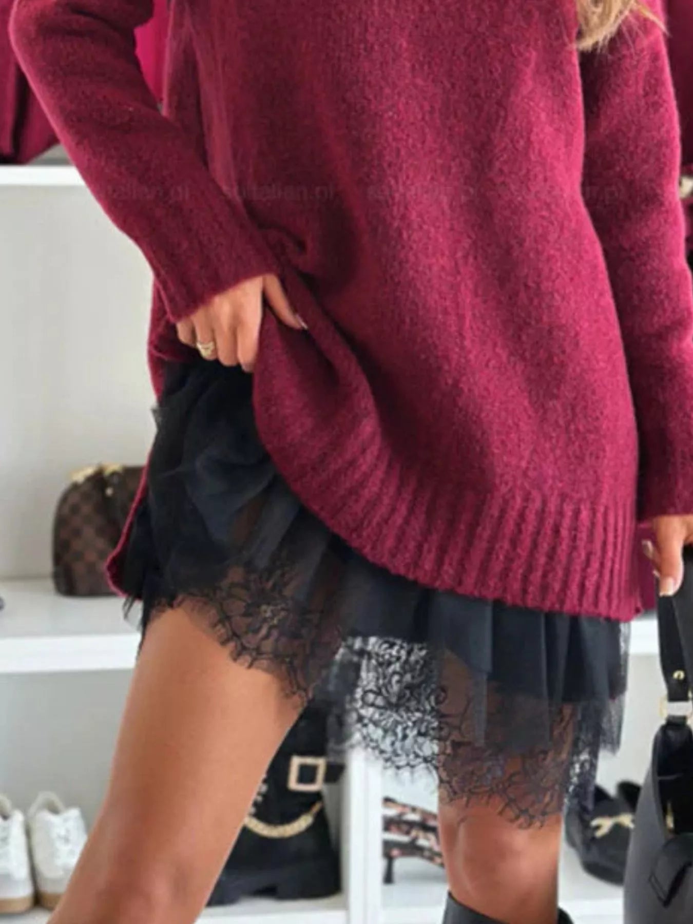 af212f9a-d696-4d5a-a247-16909c0f37cd-Max-Origin.jpg Full Size Lace Detail Cami Dress and Turtleneck Oversized Sweater Set Plus Size - Image 14