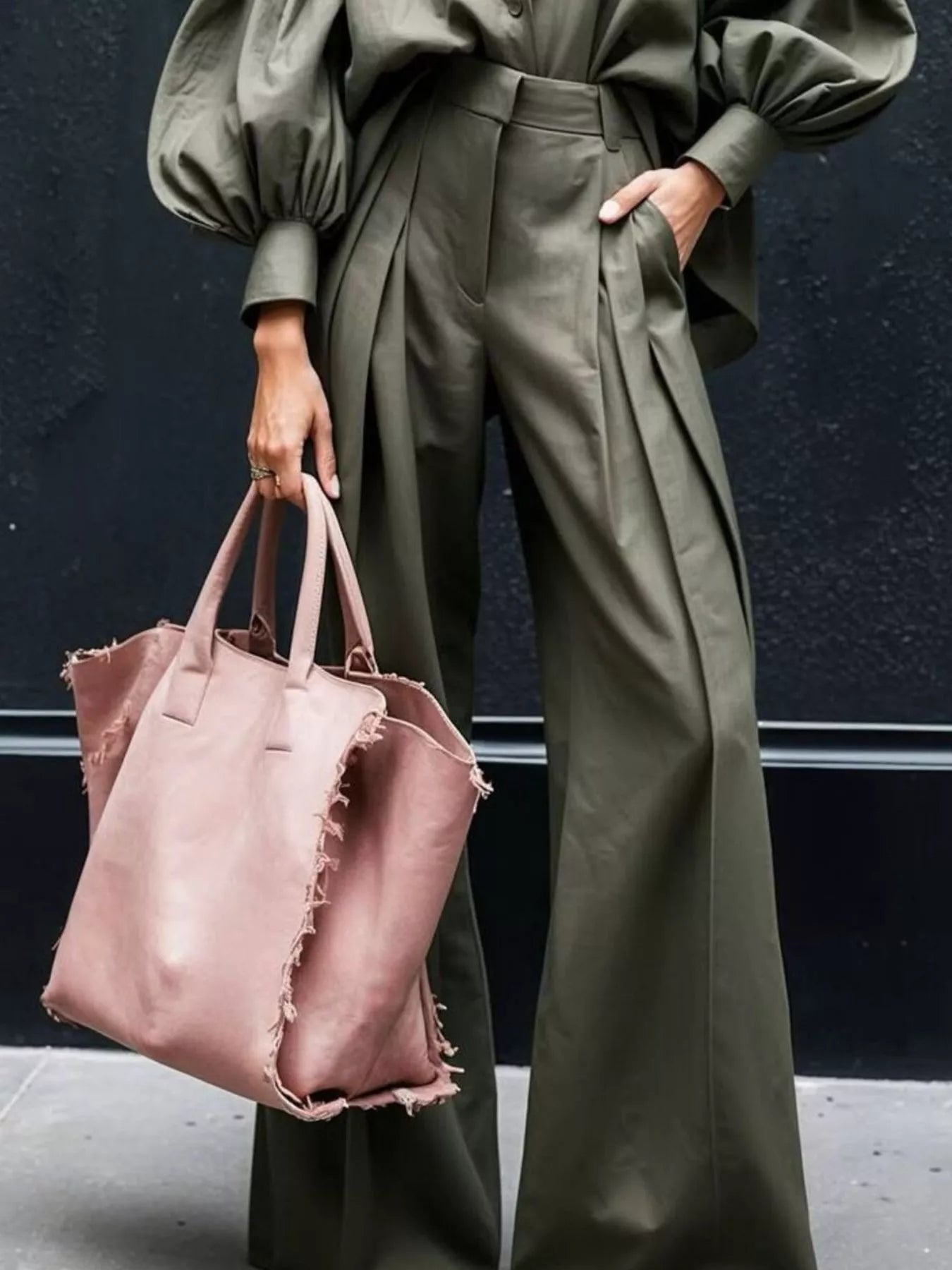 ba22a538-f50c-46aa-9f6b-9e49cba1584b-Max-Origin.jpg Lantern Sleeve Shirt and Wide Leg Pants Set - Image 3