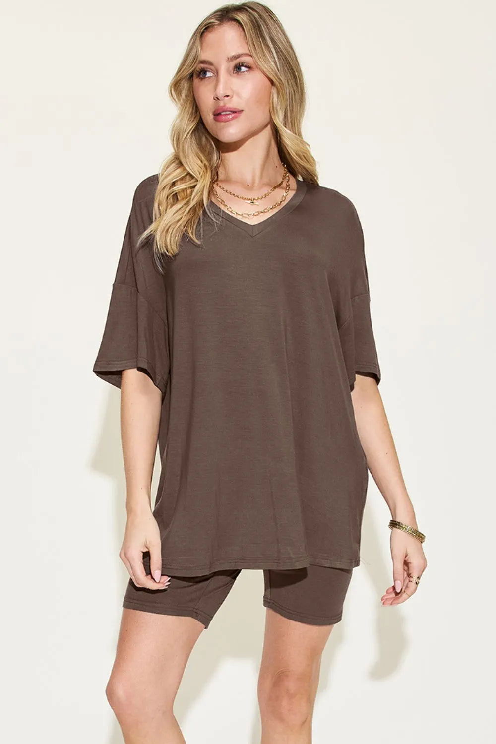 c1d6733a-3ed5-4ed9-89fc-2be71dbf5de5-Max.jpg Basic Bae Full Size V-Neck Drop Shoulder T-Shirt and Shorts Set - Image 17