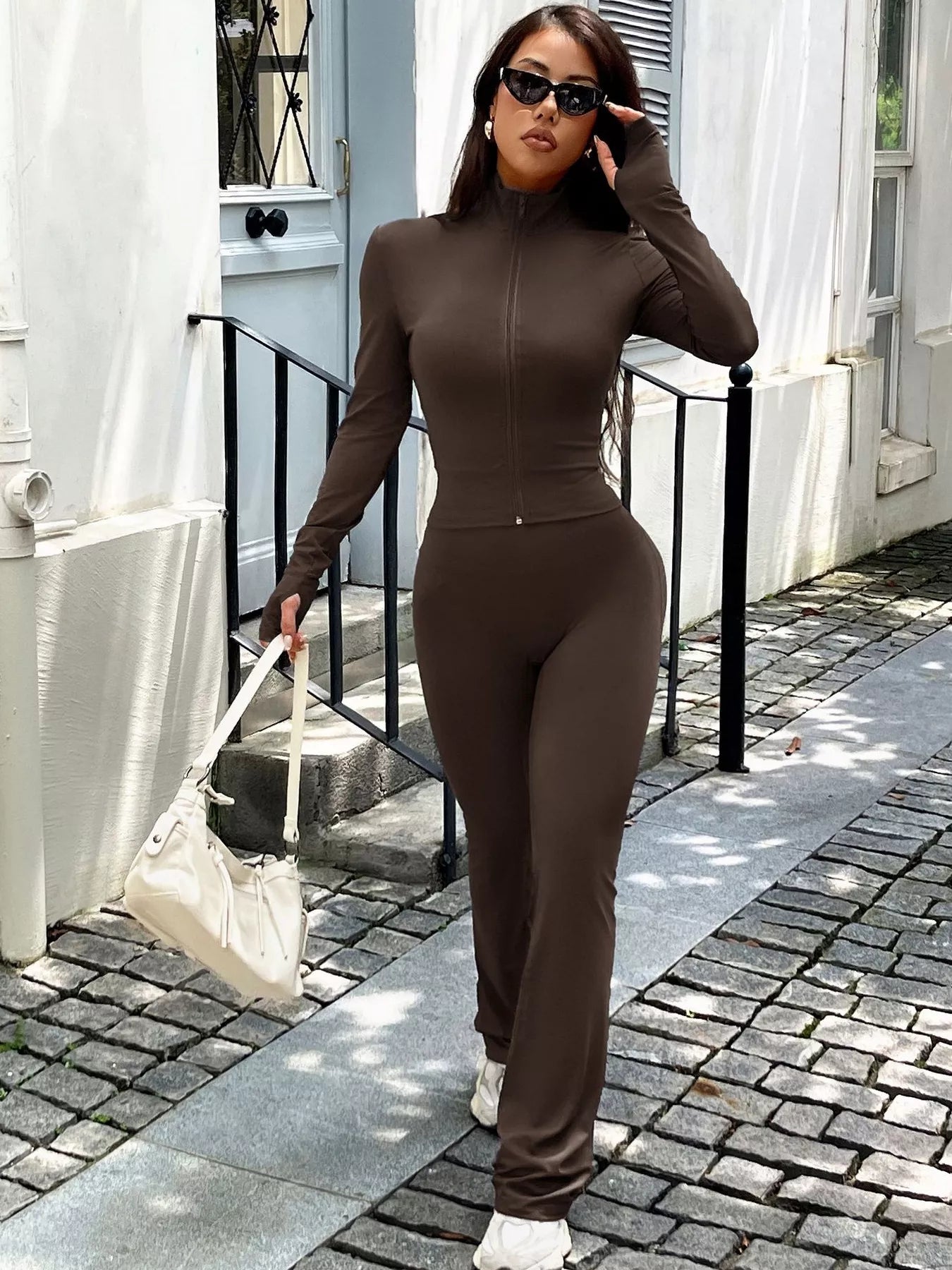 c3232afe58c94e2aacc97062b47861e5-Max-Origin.jpg Zip Up Long Sleeve Outerwear and Pants Active Set - Image 6