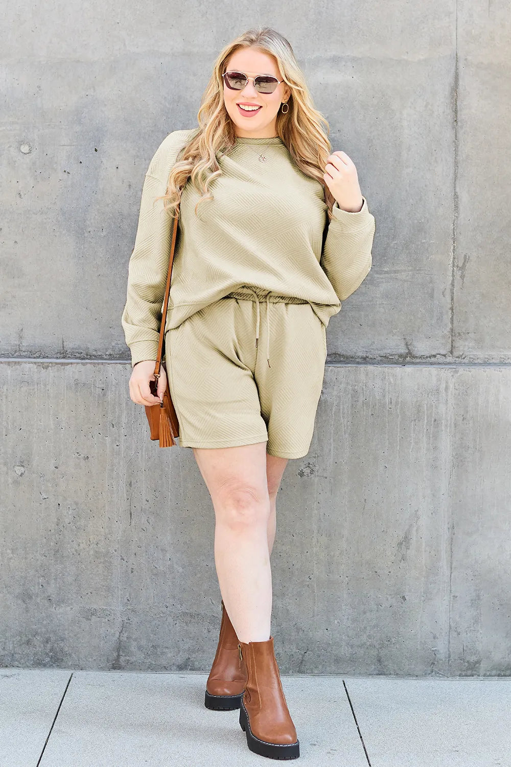 c6b3ec3f-6de2-41a1-ac41-005f90f1dbb9-Max.jpg Double Take Full Size Texture Long Sleeve Top and Drawstring Shorts Set - Image 36