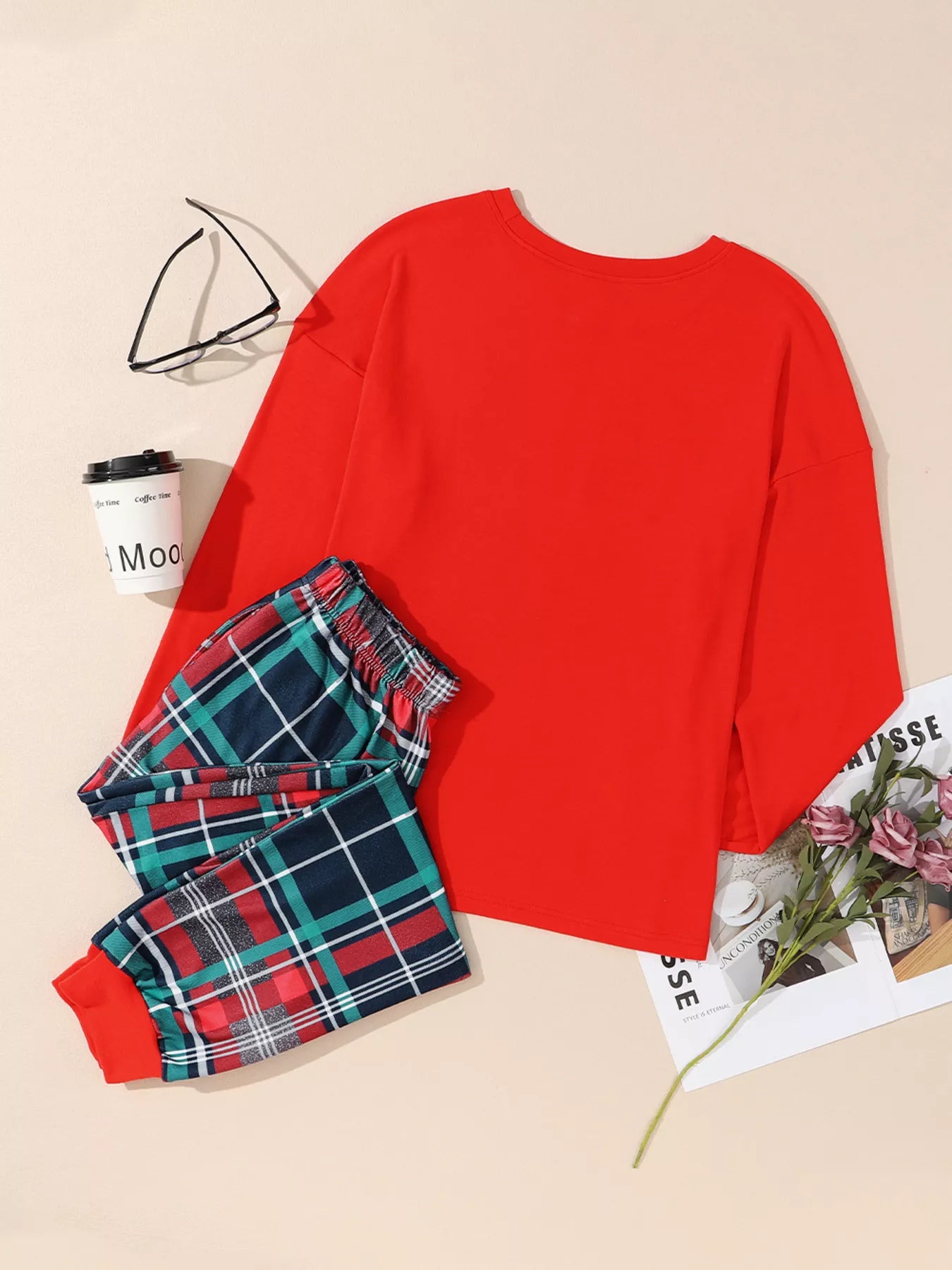 c9cd87052eb14bf1914fa189c404bcb7-Max-Origin.jpg ALL IS BRIGHT Graphic Christmas Plaid Pajamas Set - Image 7