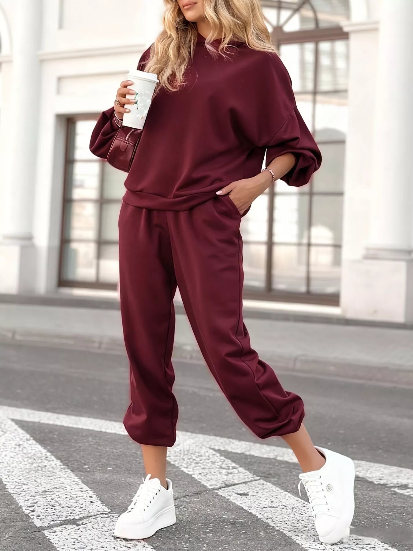 cbad6fb2e62f4f55bfe05ec71089cce8-Max-Origin.jpg Casual Hoodie and Cropped Pants Set - Image 2