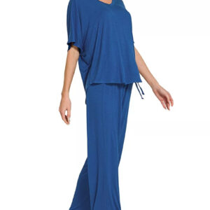 Zenana V-neck Oversized Top & Pants Set