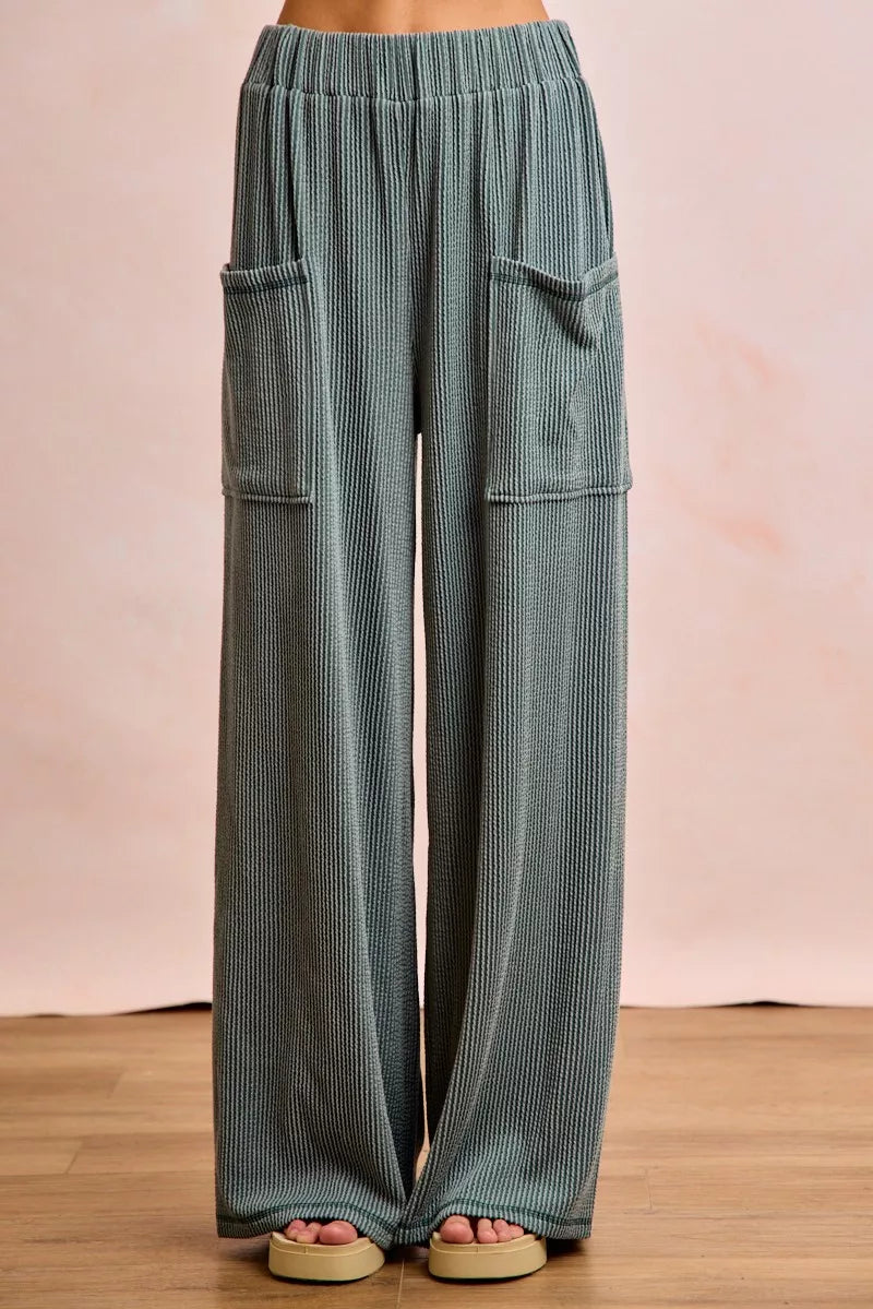 d51b2860fb0b4de684ef7ef34b6fbc74-Max-Origin.jpg BiBi Two Tone Cord Rib Contrast Stitching V-Neck Top and Pants Set - Image 12