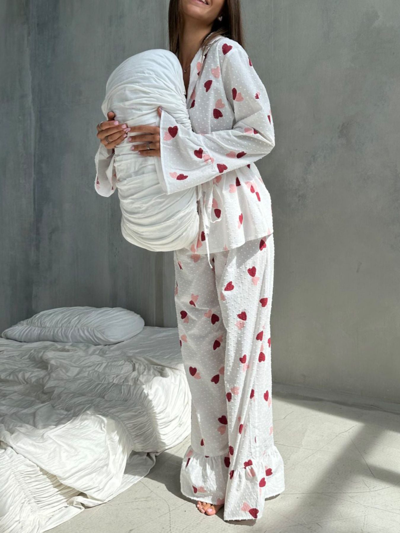 e6bb5956-45bf-43b2-8785-00b393dd083c-Max.jpg Heart Print Long Sleeve and Pants Lounge Set - Image 10
