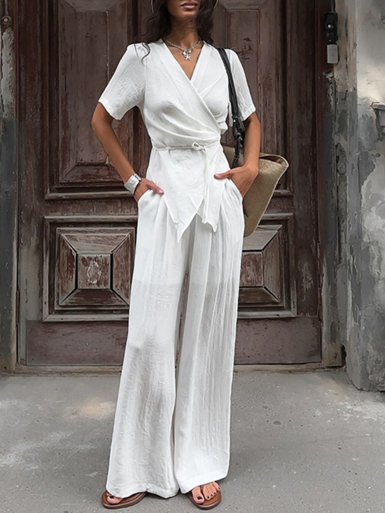 e84b7973-60ed-44be-9645-93b044f5b086-Max.jpg Wrap Top & Wide Leg Pants Set - Image 2