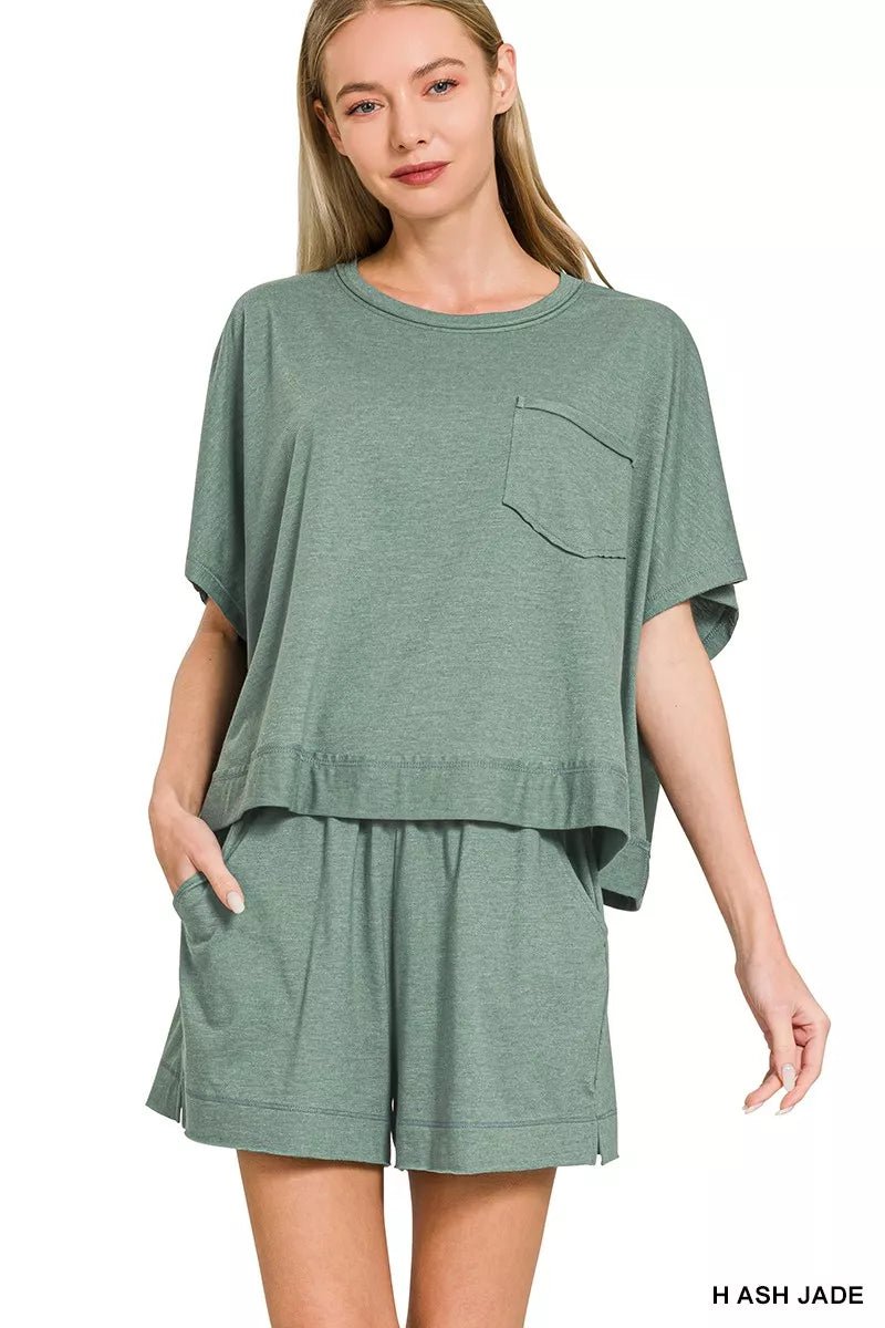 e88f1b8c9a68494491e60fe33b2096c9-Max-Origin.jpg Zenana Exposed Seam Boxy Top & Shorts Set