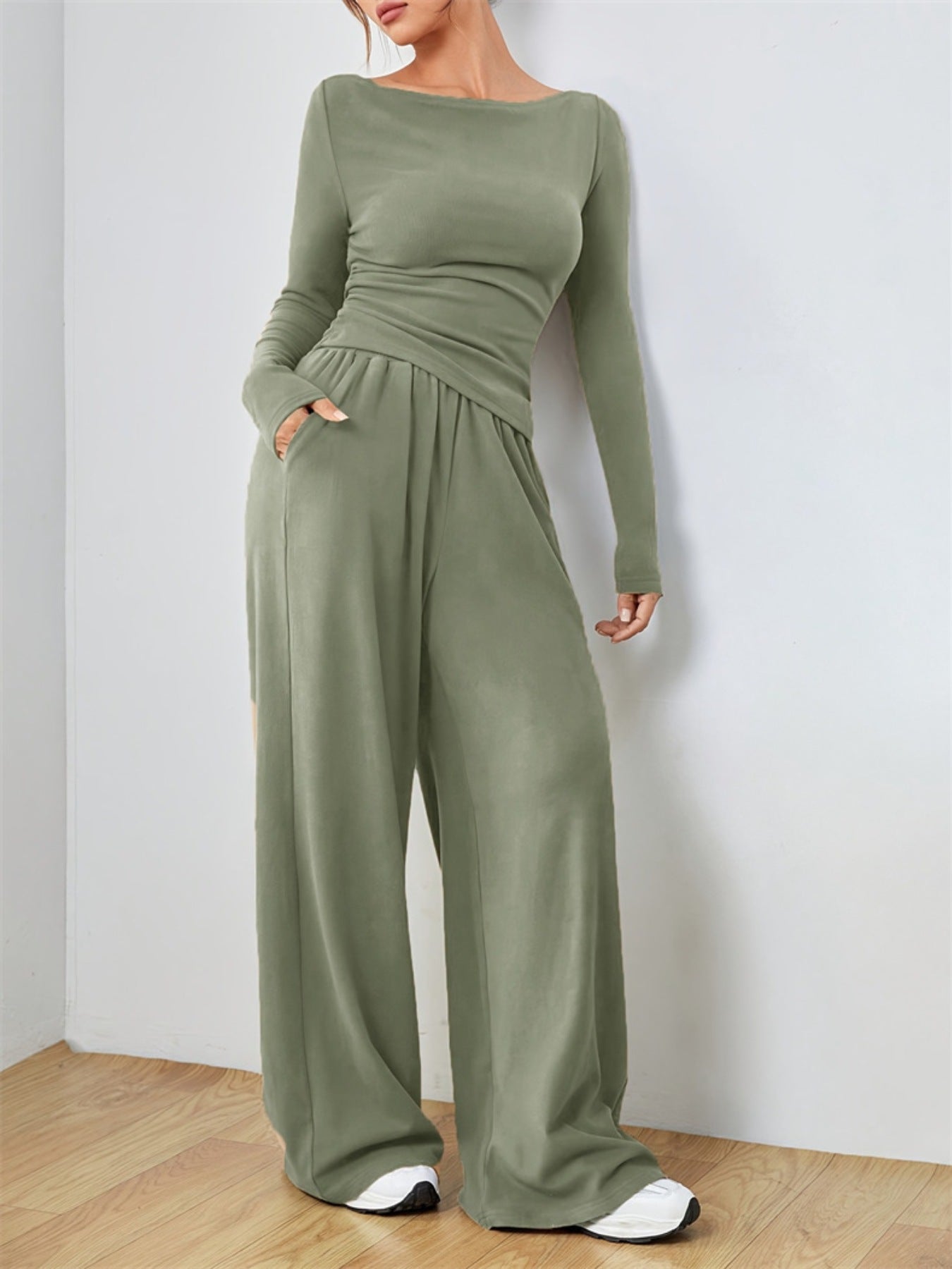 e953547b-0551-4c4c-8a89-bfe127029596-Max.jpg Casual Long Sleeve Top & Wide Leg Pants Set