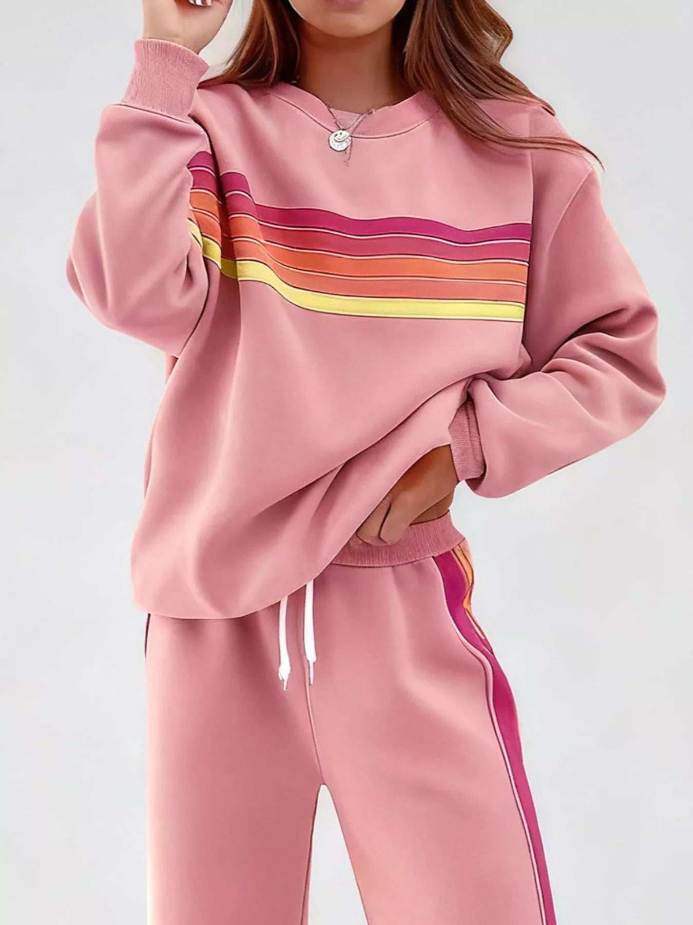 ec16d812-ec83-4d4b-b5e4-4bee97750f56-Max-Origin.jpg Striped Round Neck Sweatshirt and Pants Set - Image 14