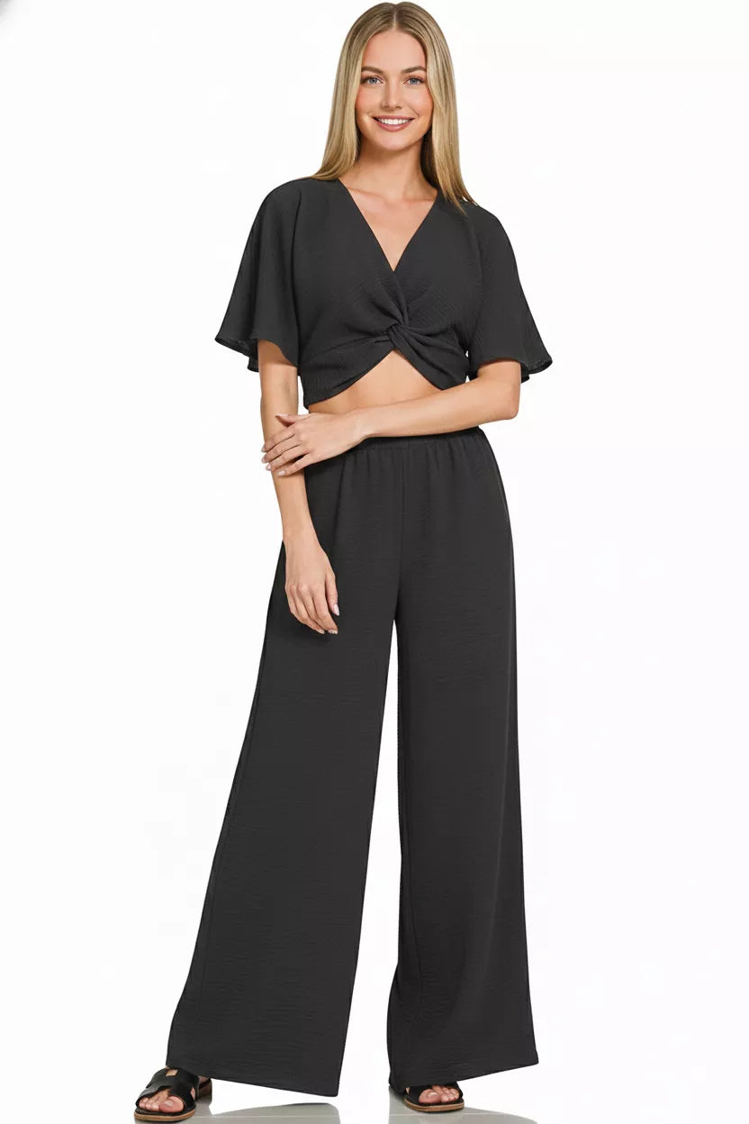 f82cb3be-8d9b-4f77-ba9d-2d534833ab38-Max-Origin.jpg Zenana Woven Airflow Twisted Top & Wide Leg Pants Set - Image 3