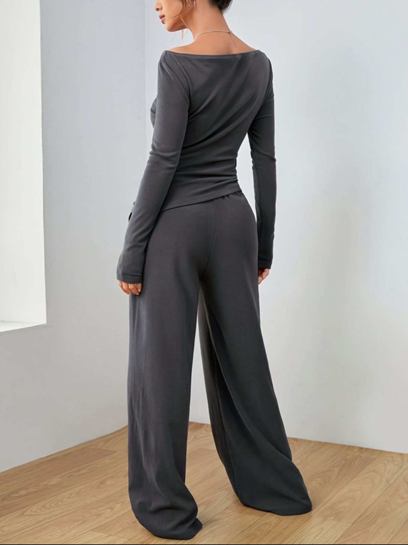 f86a9f7a-2a70-4695-85a1-553dcaedf1f8-Max.jpg Casual Long Sleeve Top & Wide Leg Pants Set - Image 9